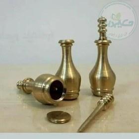 سرمه دان کوچک برنجی سه تیکه